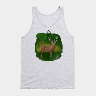 Reindeer in the forest LOGO Tank Top